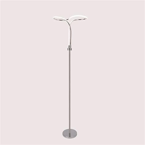 Acrylic Silver Floor Lamp Contemporary For Living Room Bedroom