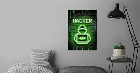 Hacker Computer Hacking Poster By Kitty Kit Displate