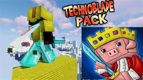 Technoblade Texture Pack Hypixel Bedwars Youtube