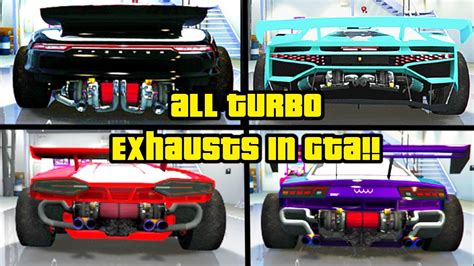 All Twin Turbo Exhausts In Gta Online Youtube