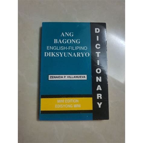 Ang Bagong English Filipino Diksyunaryo By Villanueva Shopee