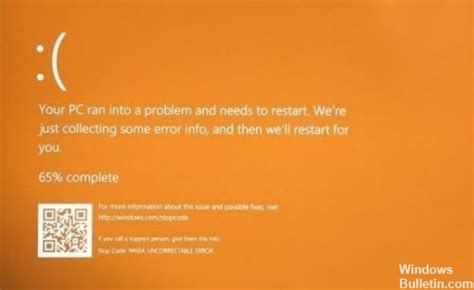Fix Orange Screen Of Death On Windows 10 Windows Bulletin