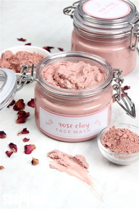 Diy Face Scrub Rose Clay Face Mask Diy Face Scrub Homemade Face Masks