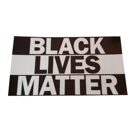 Black Lives Matter Blm Window Decal Bumper Sticker Black And White Ebay