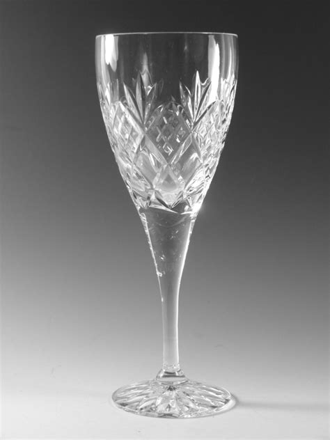 Royal Doulton Crystal Elizabeth Cut Wine Glass Glasses Etsy