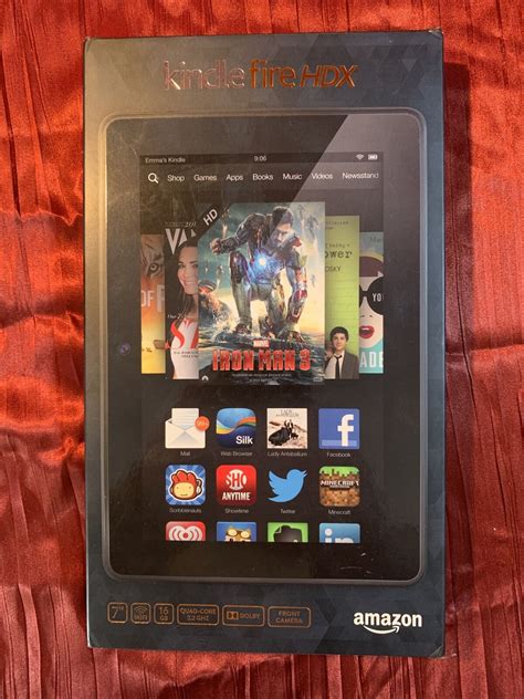 Amazon Kindle Fire Hdx 7 3rd Generation 16gb Wi Fi 7in Black For