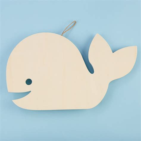 Hanging Unfinished Wood Whale Cutout All Wood Cutouts Wood Crafts