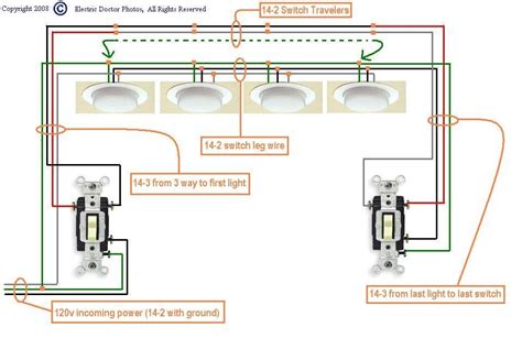 Home » wiring diagram » 3 way switch wiring diagram multiple lights. I need a diagram for wiring three way switches to multiple lights(4) power starting at the first ...