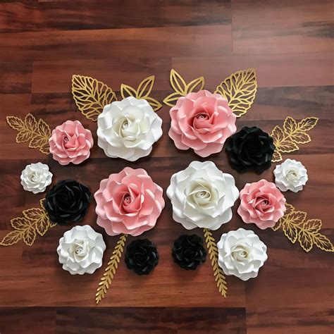 I receive a small commission at no i made the leaves random sizes and cut out 2 sets of them. thecraftysag - SVG Tiny Rose #6 Paper FlowerTemplate, in ...