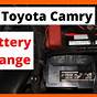 2010 Toyota Camry Hybrid 12v Battery Replacement
