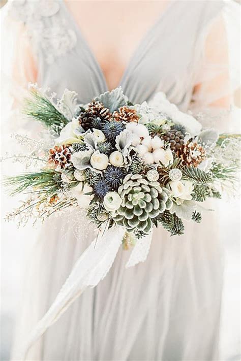 17 Jaw Dropping Winter Wedding Bouquets Winter Bridal Bouquets