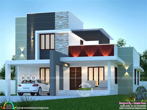 3 Bhk 1733 Sq Ft Modern Contemporary Home In 2020 Kerala