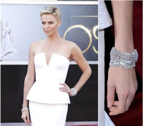 Charlize Theron In Harry Winston Diamond Jewels Worth A Total Of 45