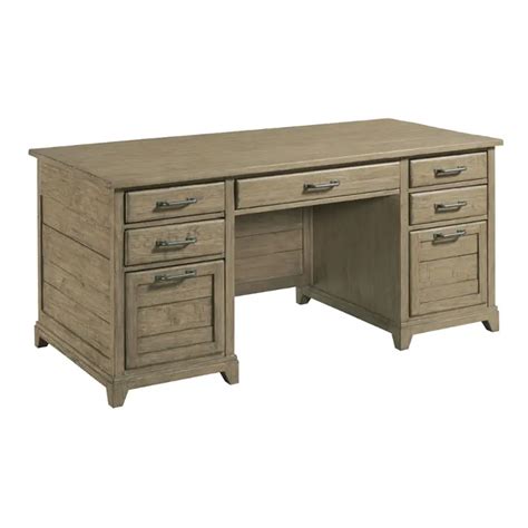 706 941s Kincaid Furniture Farmstead Executive Desk Stone