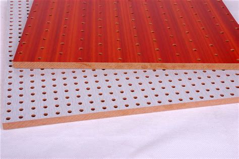 Mdf Perforated Wood Acoustic Panels Recording Room Acoustic Absorption