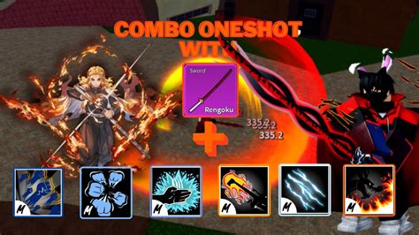 Combo One Shot With Rengoku And All Melee Blox Fruits Update 17 3