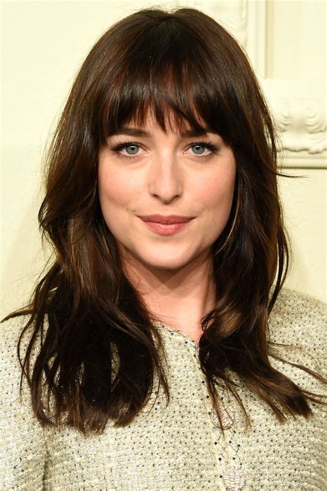 Asymmetrical curly short hairstyle to control your frizzy hair, you should try long asymmetrical hairstyle fringes - Google Search | Hair styles, Dakota johnson hair ...