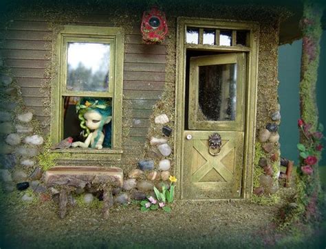 Furnished Fairy House For Fairies And Tiny Bjds Etsy Fairy House Fairy Home Fairy Houses