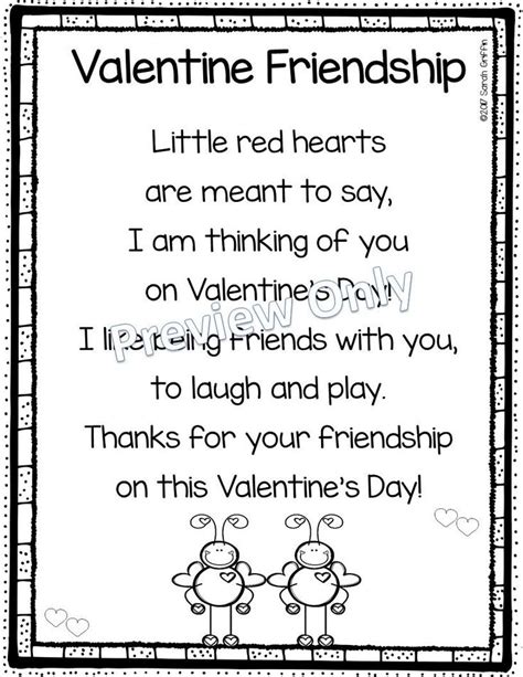 5 Fun Valentines Day Poems For Kids Valentines Day Poems Friendship