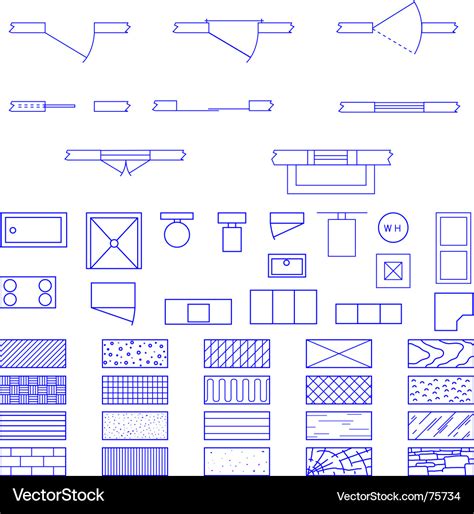 Architecture Blueprint Symbols