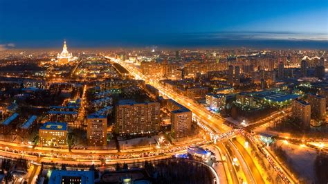 배경 화면 도시의 밤 조명 도로 모스크바 러시아 x 풀 HD K 그림 이미지