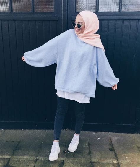 koleksi 17 ootd hijab pakai hoodie paling keren daily outfit kece