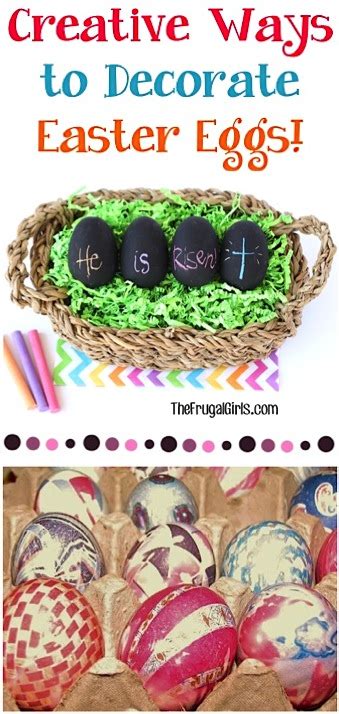 4 Unique Ways To Decorate Your Easter Eggs The Frugal Girls