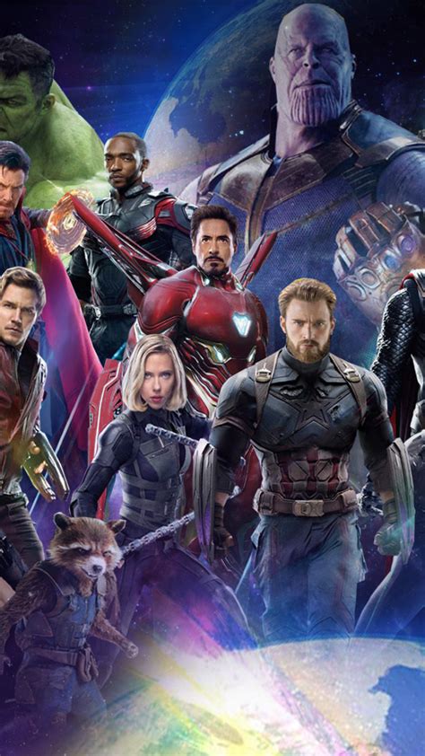 2160x3840 Resolution Avengers Infinity War 2018 All Characters Fan Poster Sony Xperia Xxzz5