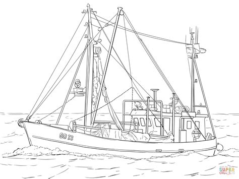 Fishing Boat Coloring Page Free Printable Coloring Pages