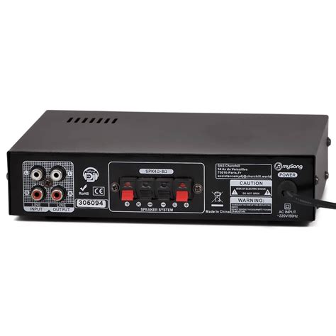 Amplificateur USB BT 2x50W Ensemble Karaoké 2 Enceintes 4 2 voies 2