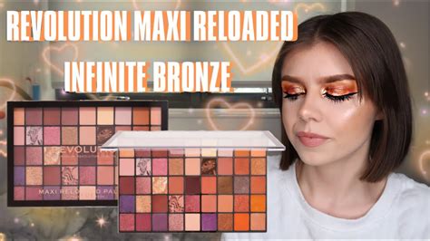 Revolution Maxi Reloaded Infinite Bronze Eyeshadow Palette Review Youtube