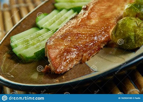 Dijon Maple Glazed Salmon Stock Image Image Of Salmon 162924185