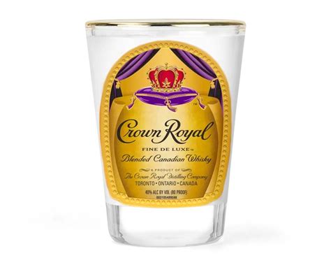 Crown Royal Shot Glass Unique Shot Glass Whiskey Shot Etsy