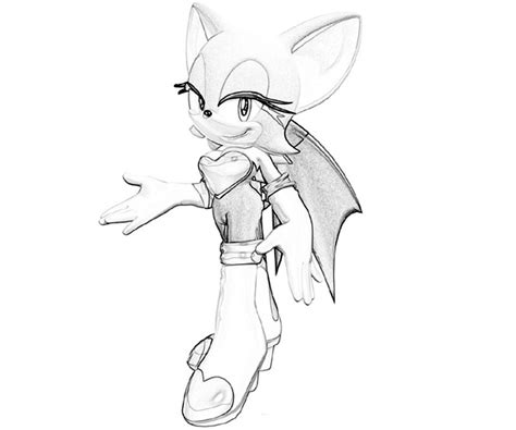 Sonic Generations Rouge The Bat Character Surfing