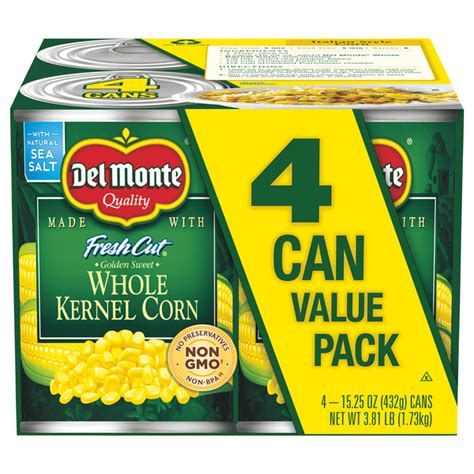 Save On Del Monte Fresh Cut Whole Kernel Corn Value Pack Ct Order