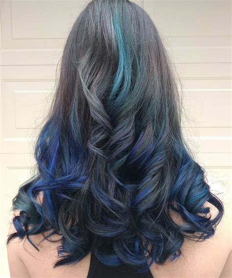 Blue Ombre Hair Color Light And Dark Shades 2017