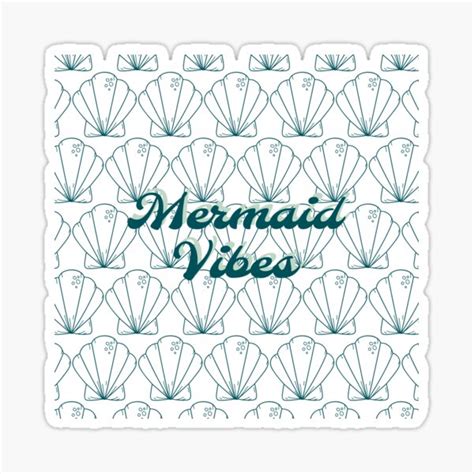Mermaid Vibes Sticker For Sale By Eucauich Redbubble