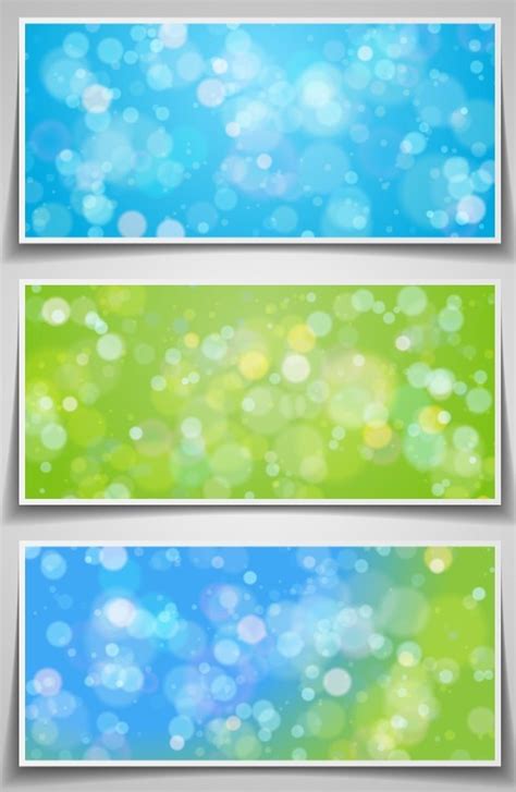 Free Set Of Vector Blurred Light Spots Banners Titanui