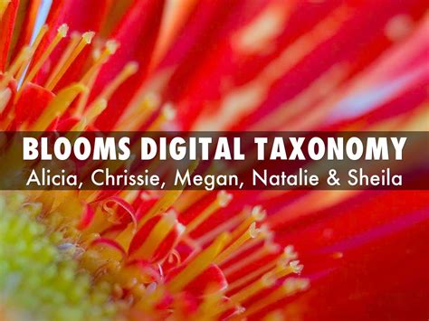 Blooms Digital Taxonomy By Natalie Crespo