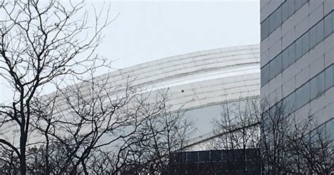 Toronto Blue Jays Game Cancelled After Falling Ice Damages Stadium Roof