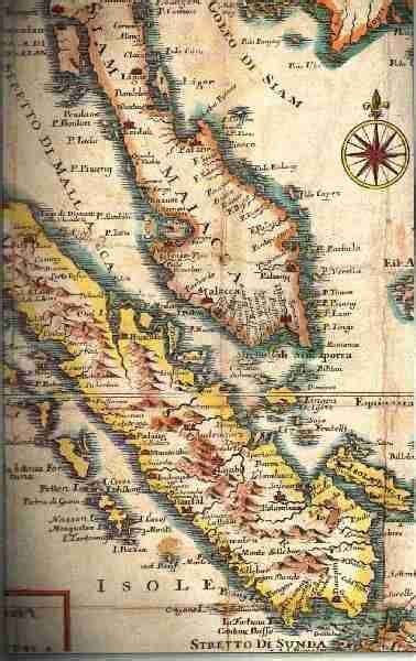 Old Paintings And Maps Of Malacca Malacca Map Old Paintings