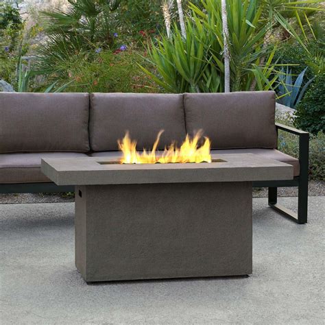 Which is better for you? Real Flame Ventura 50 in. Fiber-Concrete Rectangle Chat ...