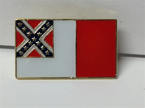 2nd Confederate Flag Lapel Hat Pin New Gettysburg Souvenirs Gifts