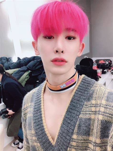 THE SHOW On Twitter Monsta X Wonho Monsta X Pink Hair