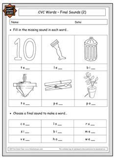 great practice sheets  beginning   sounds