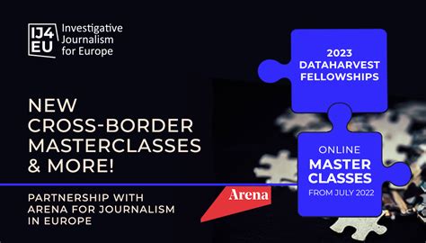 Ij Eu Launches Public Masterclasses In Cross Border Journalism Ij Eu