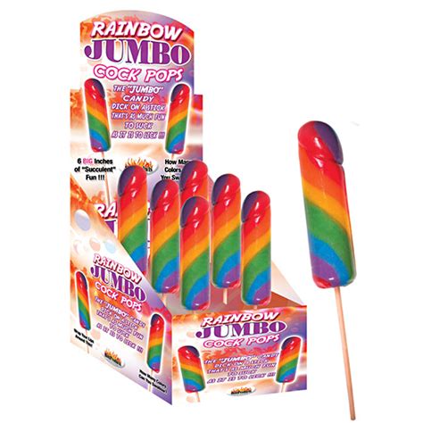 Rainbow Jumbo Cock Pops 6dp 818631023530 Ebay