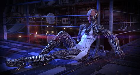 Robot Woman Cyberpunk Wallpaper Hd Artist 4k Wallpapers Images And