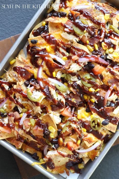 There are so many types of tortilla chips out there: BBQ CHICKEN NACHOS | Slyh in the Kitchen