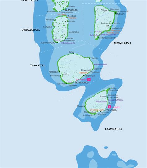 Maldives Map With Resorts Airports And Local Islands 2020 In 2021